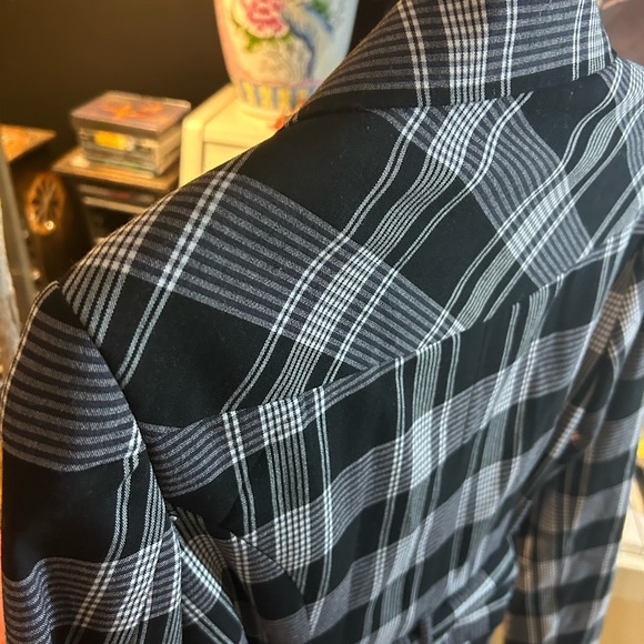 Dynamite Y2K Monochrome Plaid Jacket Size 5 - Picture 8 of 16